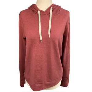 Vuori Halo Essential Hoodie in Desert Rose Heather size medium